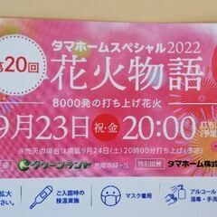 9/23　グリーンランド☆花火　入園チケット