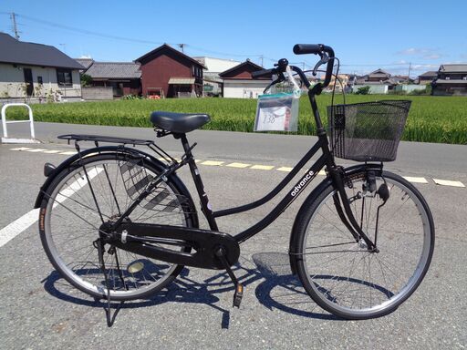 advance 26インチ 軽快車 黒 (138)