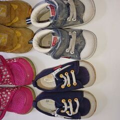 子供靴4足 IFME PUMA 12cm、12.5cm、13cm