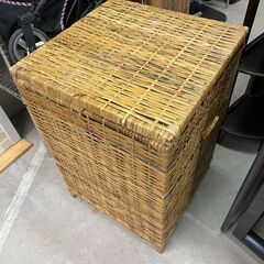 収納ボックス　No.4224　ラタン　籐　収納ケース　蓋つき　【...