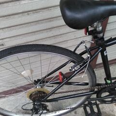 クロスバイク FITFIT 27インチ 6段変速 ブラック 配送無料