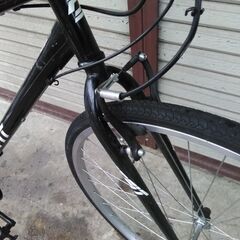 クロスバイク FITFIT 27インチ 6段変速 ブラック 配送無料
