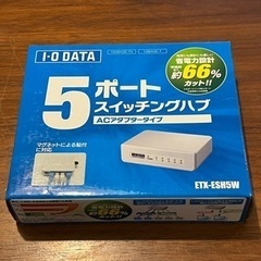 I-O DATA ETX-ESH5W 5ポート スイッチングハブ