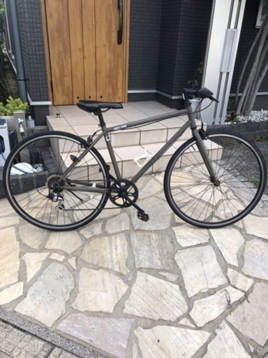 クロスバイク カーキ 通学 通勤 自転車