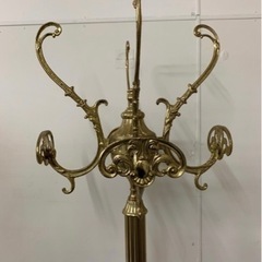 希少 アンティーク調 ポールハンガー ハンガーラック 回転式 ゴールドフレーム クラシック モダン アンティーク 家具 インテリア ロココ調 ヴィンテージ コートスタンド コートハンガー 洋服掛け