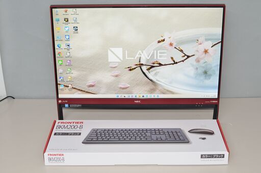 一体型パソコン 最新Windows11+office NEC DA370/G Celeron-3865U/新品爆速SSD512GB/メモリ4GB/DVDマルチ/カメラ/23.8インチ/テレビ機能