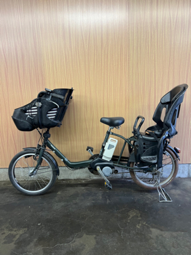 格安品‼️  20インチ 子供乗せ 電動自転車 Panasonic ギュットミニ  チャイルドシート前後取り付け済み 3人乗り 自宅引き取り割引き⭕️