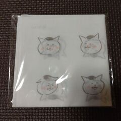 【新品】猫村さんの大判ハンカチ50cm✕50cm