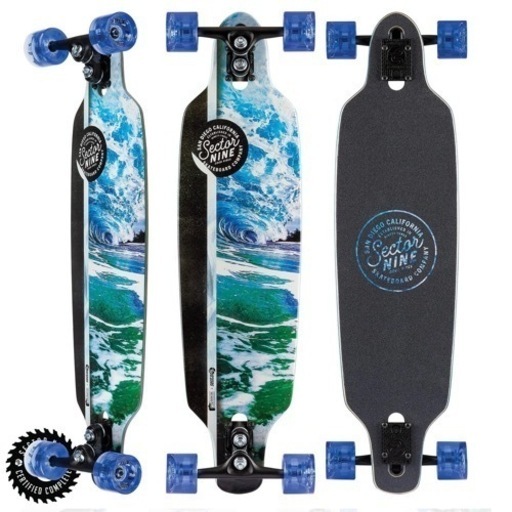 セクター９ロングボード★スケボーSECTOR９★美品 SECTOR9 セクターナイン スケートボード ロングスケート 27.5