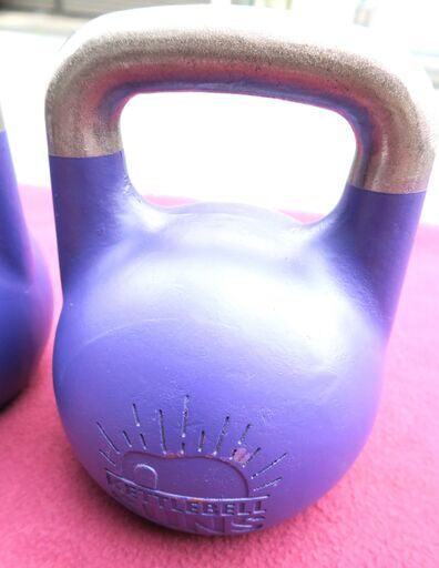 ☆KETTLE BELL ケトルベル SUNS 20kg×2 鉄アレイ パープル◇筋