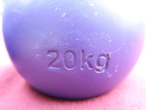 ☆KETTLE BELL ケトルベル SUNS 20kg×2 鉄アレイ パープル◆筋トレや競技用に