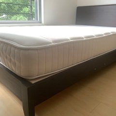 セミダブルヘッドボード付きベッド　セミダブルN- sleepマットレス