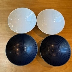 白山陶器　平茶碗 4枚セット