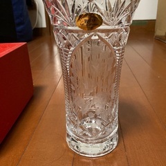 イタリー製　ベル　クリスタル　花瓶　未使用品