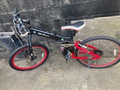 ALFA ROMEO アルファロメオ ミニベロ 折りたたみ自転車 FDB186 レッド