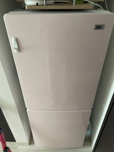 ハイアール　ノンフロン冷凍冷蔵庫　JR-NF148Bピンク2021年製