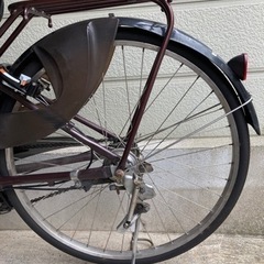 お取引き完了】ジャンク 電動自転車 ヤマハYAMAHA PAS ナチュラ 赤茶色