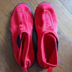 赤い靴（水陸両用）　新品