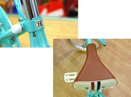 自転車 16インチ 女児向け 子供用自転車 グリーン系 補助輪付き