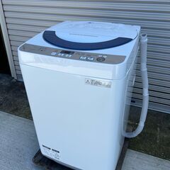 【ネット決済・配送可】シャープ　洗濯機　ES-GE55R　201...