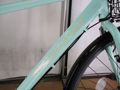 C186★24800円スタート★整備済み スポーツ中古自転車クロス 【ブリヂストン　ＴＢ1　ライトグリーン　アルミ】 C186☆24800円スタート☆整備済み スポーツ中古自転車クロス