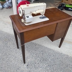 アンティーク ミシン台 作業机 昭和レトロ 