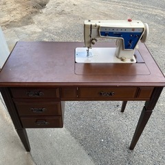 アンティーク ミシン台 作業机 昭和レトロ 