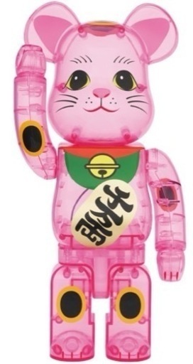 ベアブリック 招き猫 桃色透明メッキ 1000％ | www.myglobaltax.com