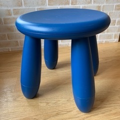 IKEA(イケア) MAMMUT マンムット 子供用スツール ブルー