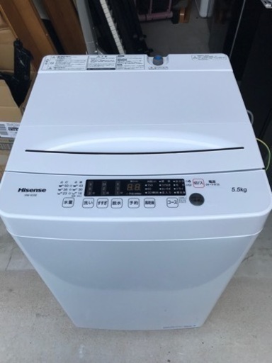 ハイセンス 洗濯機 5.5kg HW-K55E 2022年製