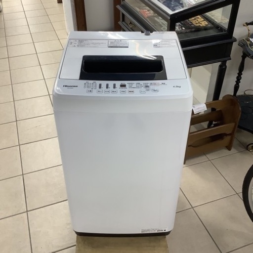 洗濯機 ハイセンス Hisense HW-E4502 2019年製 4.5kg