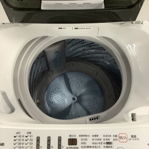 洗濯機 ハイセンス Hisense HW-E4502 2019年製 4.5kg