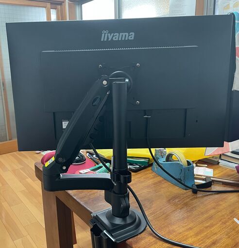 PCモニター27インチ、iiyama pl2730H（ G2730HSU-B1）とモニターアーム付きです（ AMD FreeSync対応