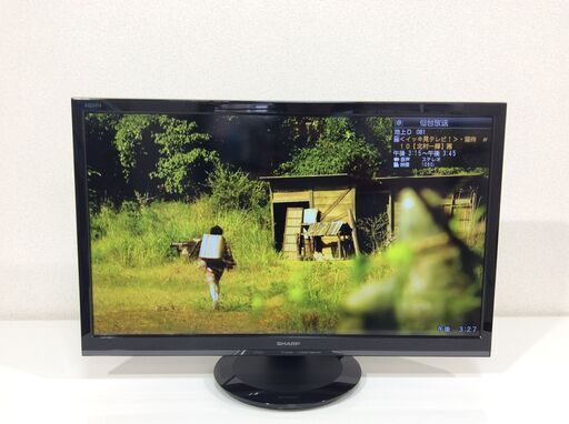 (9/9受渡済)JT5203【SHARP/シャープ 24インチ液晶テレビ】極美品 2019年製 AQUOS 2T-C24AD 家電 映像機器 テレビ