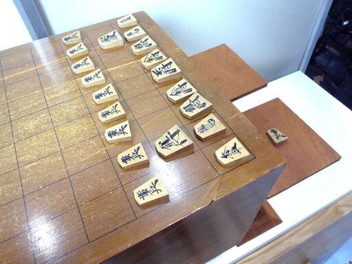 将棋セット 将棋盤 駒 駒台 将棋盤厚さ 約23.5cm  札幌市東区 新道東店