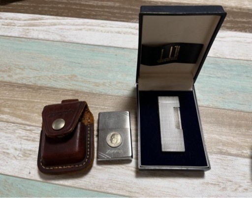 dunhill ライターとZIPPOリバティーコイン