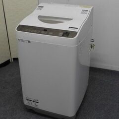 SHARP/シャープ 縦型洗濯乾燥機 ES-T5FBK-N 洗濯5.5kg /乾燥3.5kg ヒーター乾燥 上開き 2021年製   中古家電 店頭引取歓迎 R6355)
