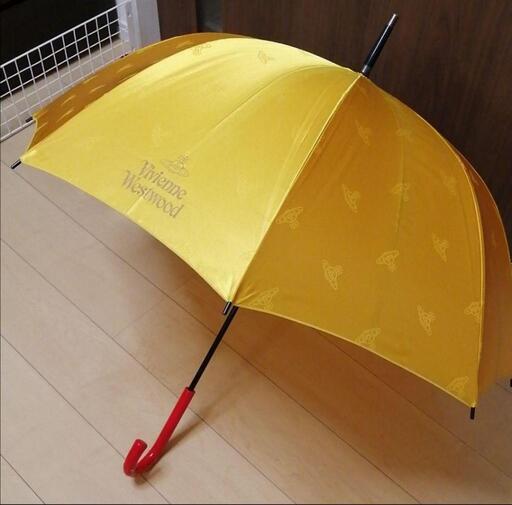 ヴィヴィアン　傘　日傘　雨傘　アンブレラ　イエロー　黄色　金色　オーブ　ロゴ