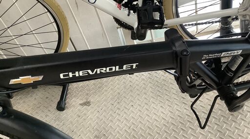 折りたたみ自転車 CHEVROLET 20インチ 変速あり ブラック【ユーズド