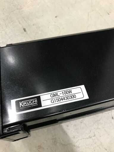 プロジェクタースクリーン kikuchi GML-100W ※中古Bランク