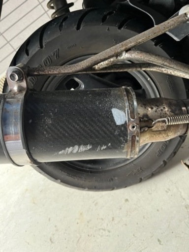 中古 現状渡し アドレス V125 黒 イロイロカスタム ボディ傷割れ有り