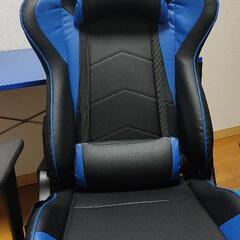 デスク、ゲーミングチェア、チェアマット、おまけのデスクマット4点セット