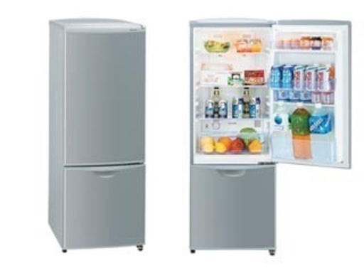 2ドア冷凍冷蔵庫（162L）National ナショナル NR-B161J-SH - 冷蔵庫
