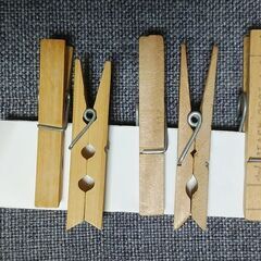 【無料】木製＋竹製のピンチ