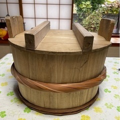 昭和レトロ 古民具 木製　押し寿司樽？