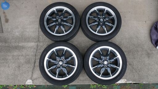 メール便可 2セットまで アルトターボRS純正ホイール 165/55R15 DUNLOP