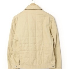 APC アーペーセー ジップアップ ブルゾン ジャケット キルティング アイボリー ベージュ S フランス製 ヴィンテージ ビンテージ 希少 名品 正規品 古着 カジュアル ウェア モード