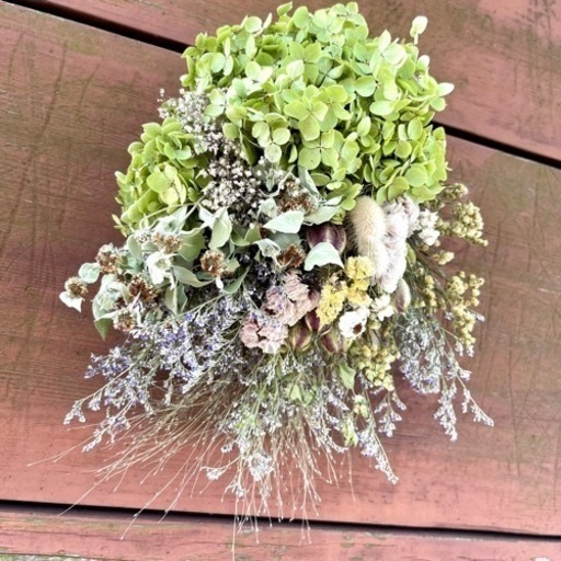 アナベル紫陽花　スワッグ　td アナベル紫陽花 スワッグ td