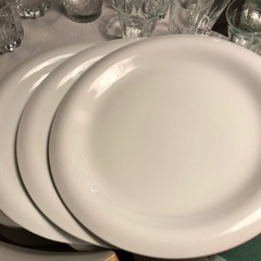 無料にします!白い大皿!耐熱グラタン皿、サラダボール!綾の窯元の...
