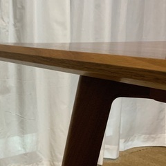 ウォールナット総無垢材大判ダイニングテーブル横幅200*奥行85高72天板30mm厚カンディハウステン？無印良品リッツウェルアクタスマスターウォールマルニ木工好きに